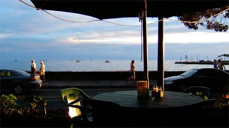 レストランから見える海